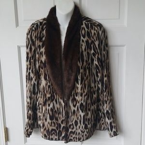 Chico's Jacket Shaket Animal Print
